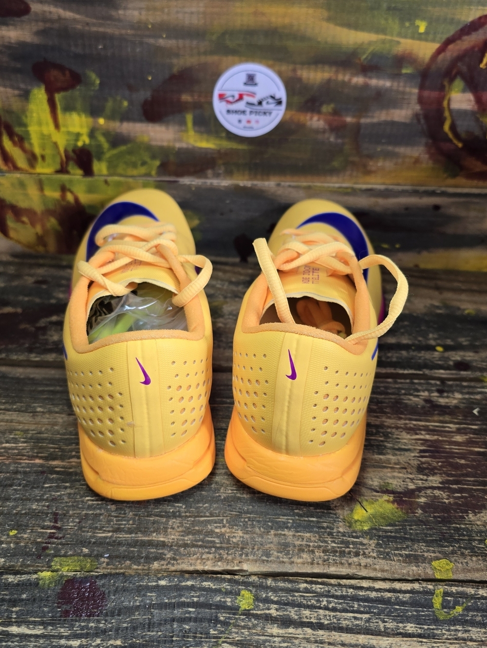 Nike Triple Jump Elite 3 Track Shoes Mens Sz 5.5 Citron Yellow HV6425-800 Spikes - Picture 6 of 8